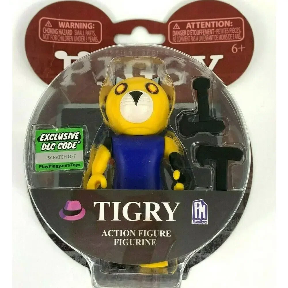 Piggy Tigry Action Figure 3.5In Serie 1 Includes DLC Items Age 6 and Up New
